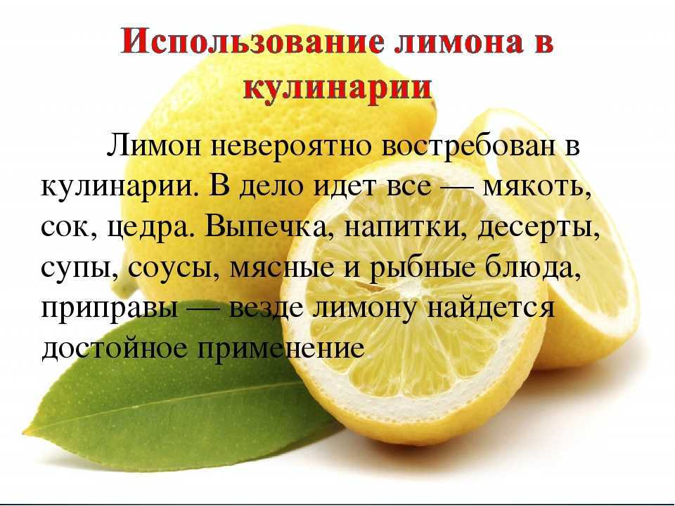 Лимон: польза и вред, состав, рецепты