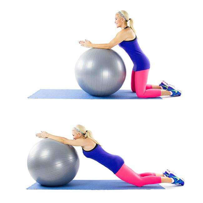Скручивания на фитболе – это эффективное упражнение для пресса и мышц стабилизаторов корпуса Благодаря упругости мяча снижается вредная нагрузка на спину
