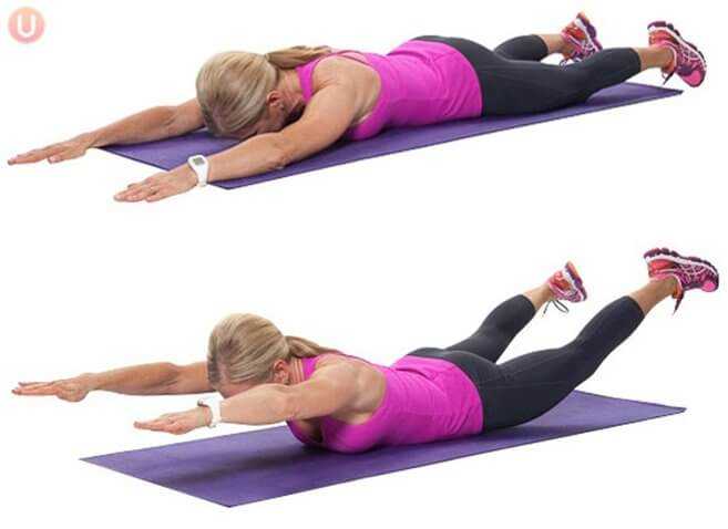 Упражнение «лодочка» для спины (супермен лежа на полу) — как правильно делать, польза и какие мышцы работают?