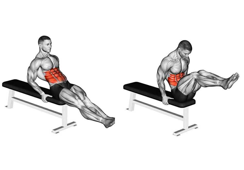 Правильное выполнение подъема ног лежа на наклонной скамье Плюсы упражнения, варианты техники и полезные рекомендации Отличное упражнение для мышц пресса
