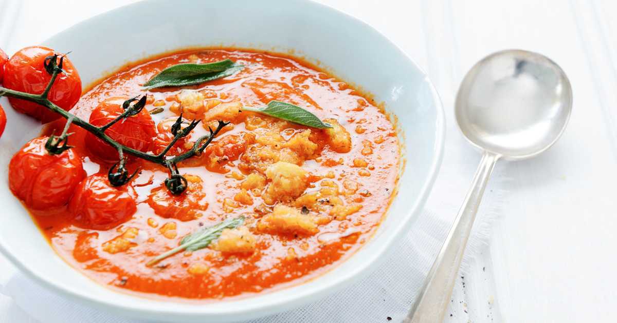 Рецепт приготовления тосканского томатного супа с фасолью