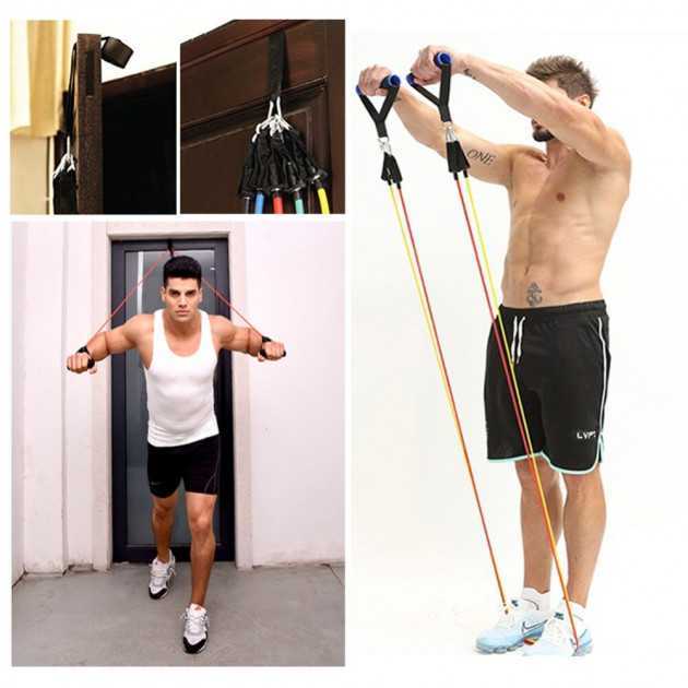 Комплекс упражнений с фитнес-резинкой — силовая тренировка для мужчин