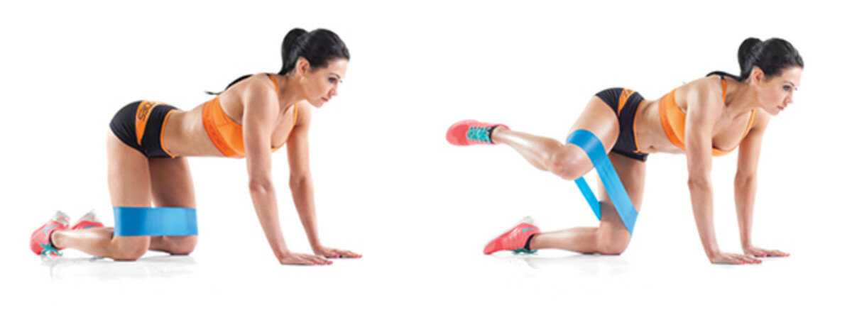 Махи ногой назад в партере – упражнение для развития мышц ягодиц и бедер