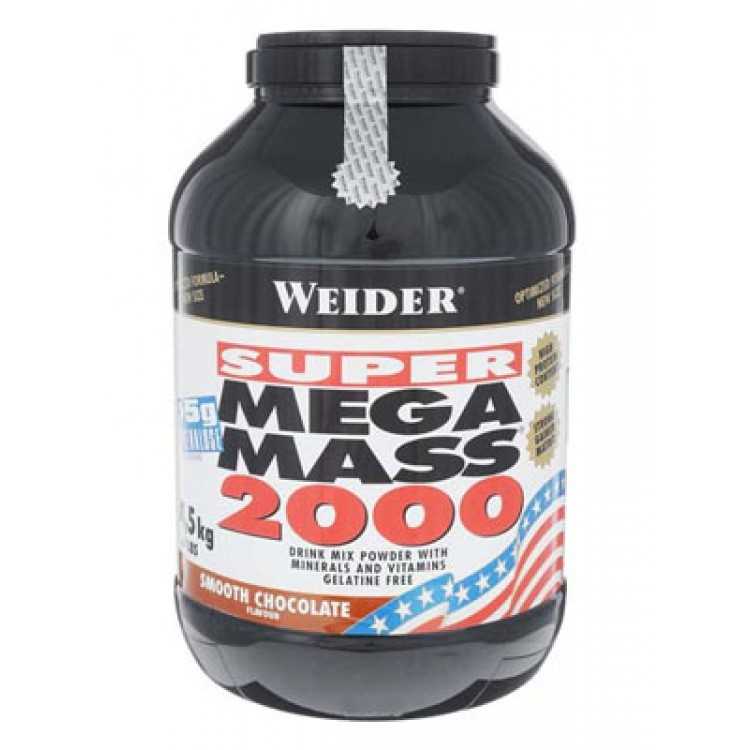 Mega mass 4000 и 2000 от компании weider: состав и описание гейнера