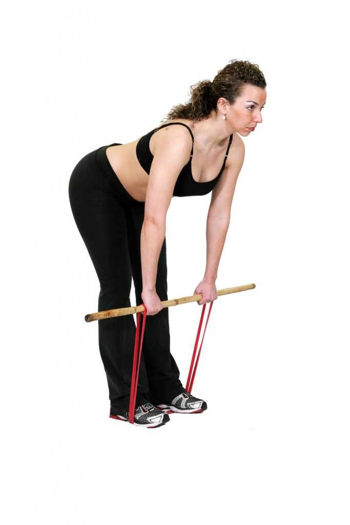 Тяга штанги к поясу в наклоне — тренировка мышц спины