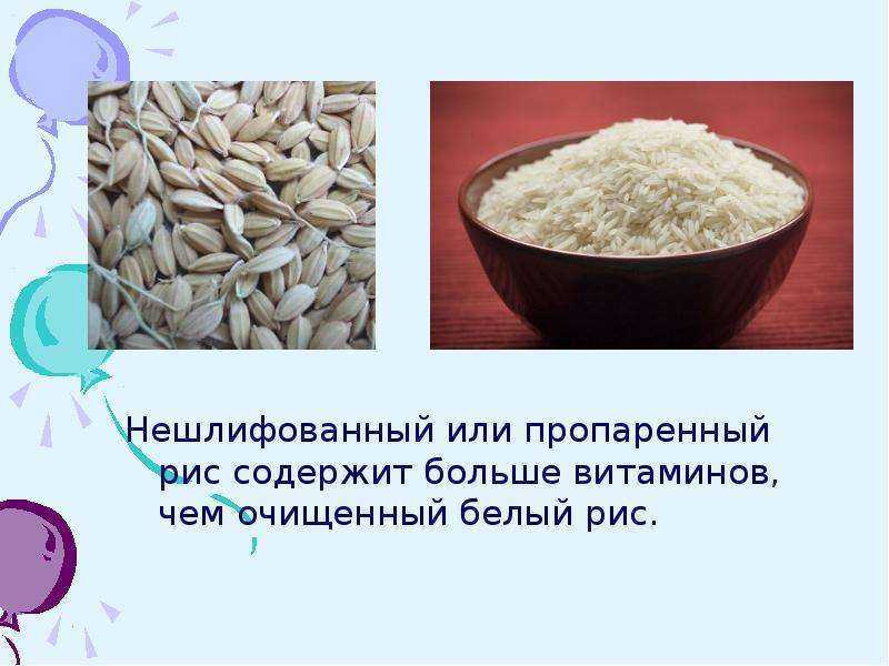 Рис: свойства, польза и вред для организма